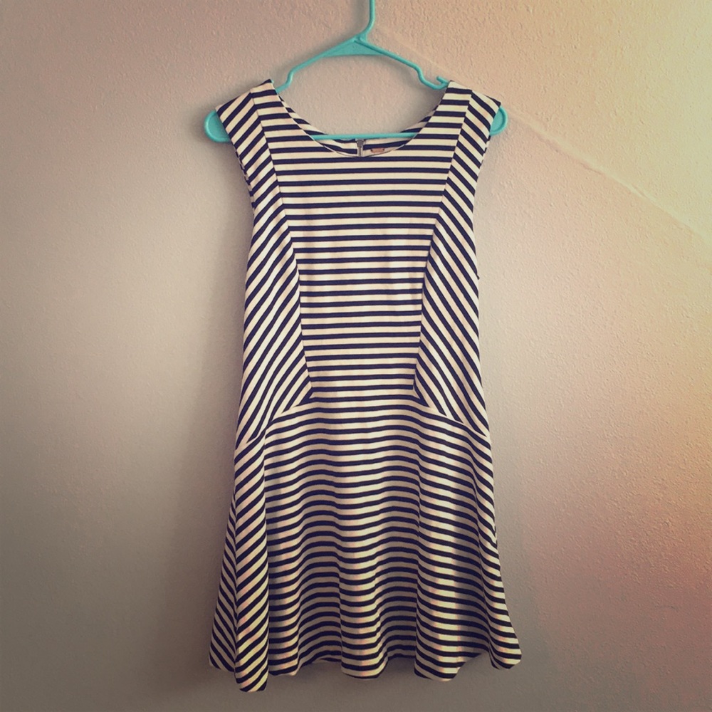 Free People Dress Black & White striped sz Medium